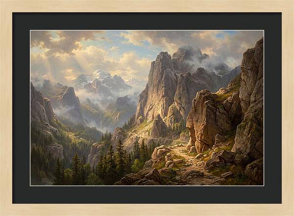 Serene Journey Through Mountains