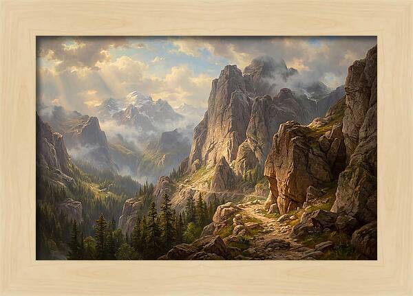 Serene Journey Through Mountains
