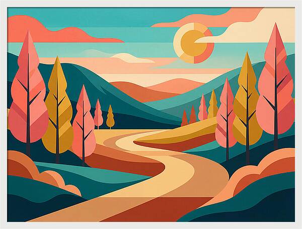 Serene Journey Through The Woods