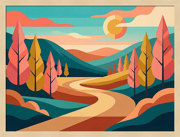 Serene Journey Through The Woods