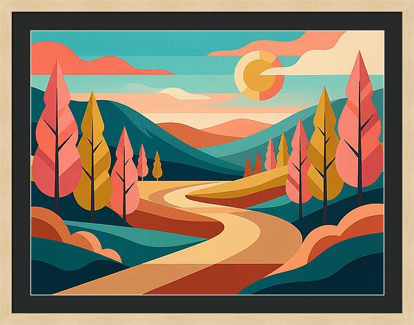 Serene Journey Through The Woods