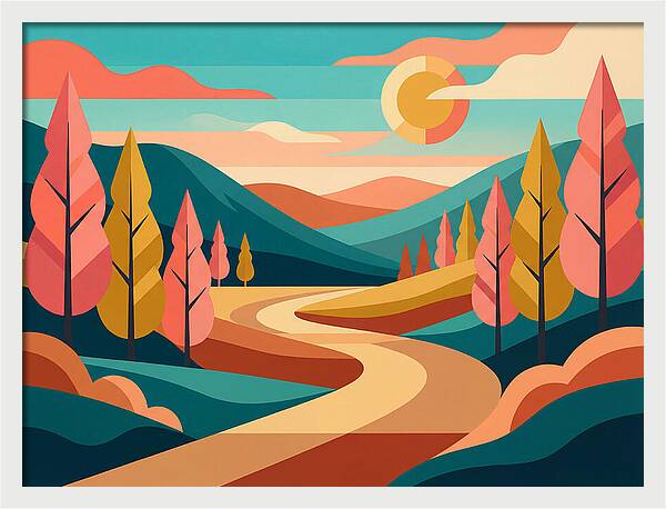 Serene Journey Through The Woods
