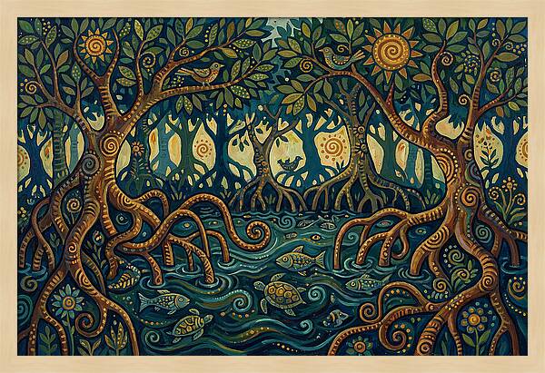 Serene Mangrove Waterscape