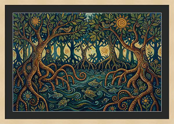 Serene Mangrove Waterscape