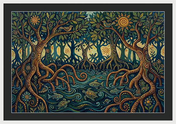 Serene Mangrove Waterscape