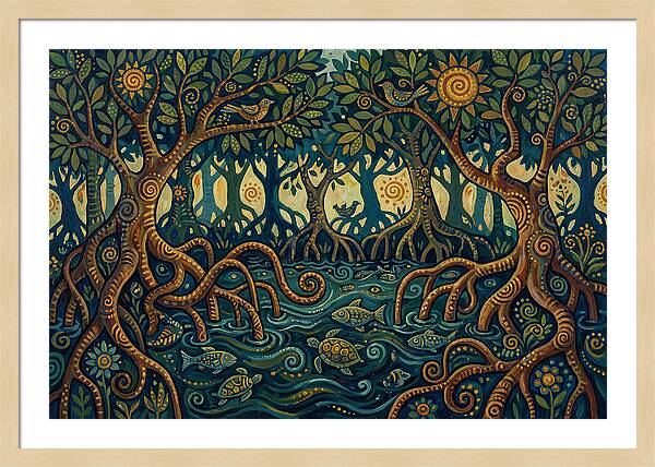 Serene Mangrove Waterscape