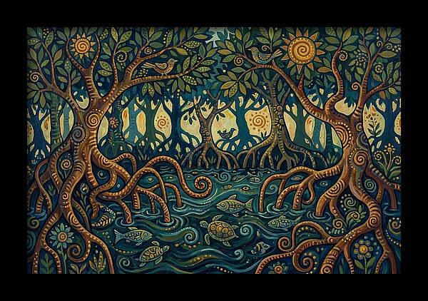 Serene Mangrove Waterscape