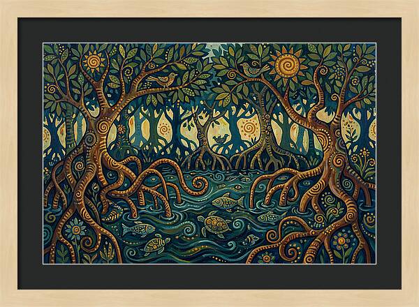 Serene Mangrove Waterscape