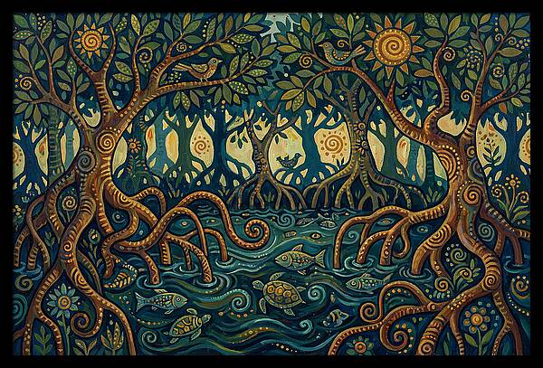 Serene Mangrove Waterscape