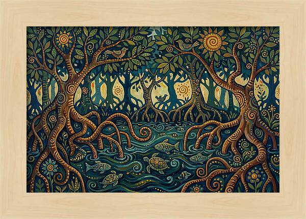 Serene Mangrove Waterscape