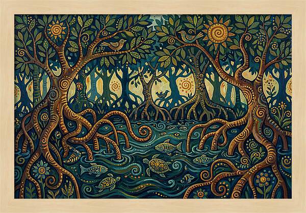 Serene Mangrove Waterscape