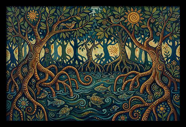 Serene Mangrove Waterscape