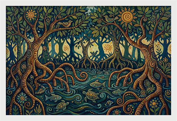 Serene Mangrove Waterscape
