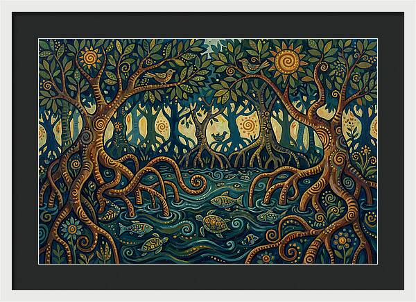 Serene Mangrove Waterscape