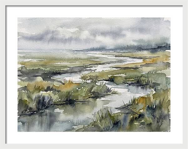 Serene Marshland Reflections