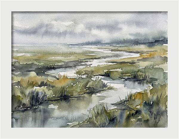 Serene Marshland Reflections