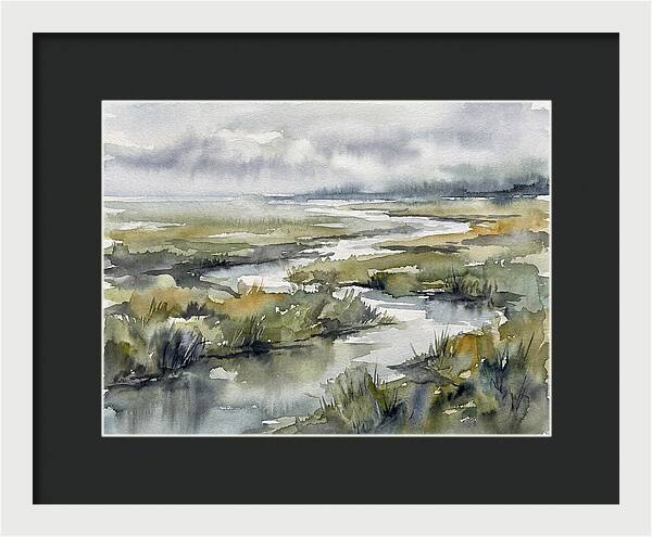 Serene Marshland Reflections