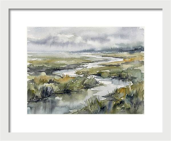 Serene Marshland Reflections