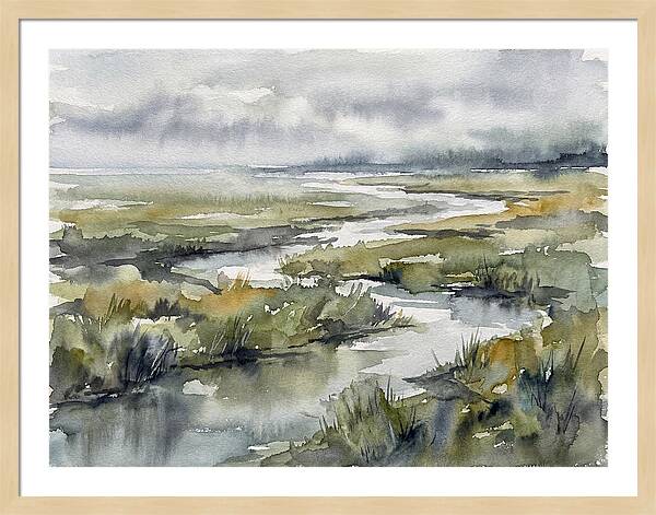 Serene Marshland Reflections