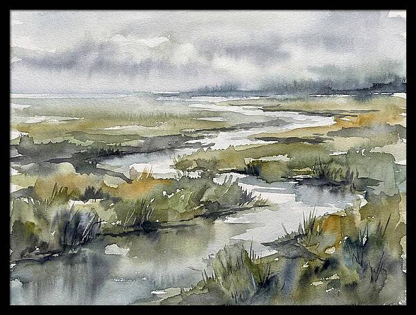 Serene Marshland Reflections