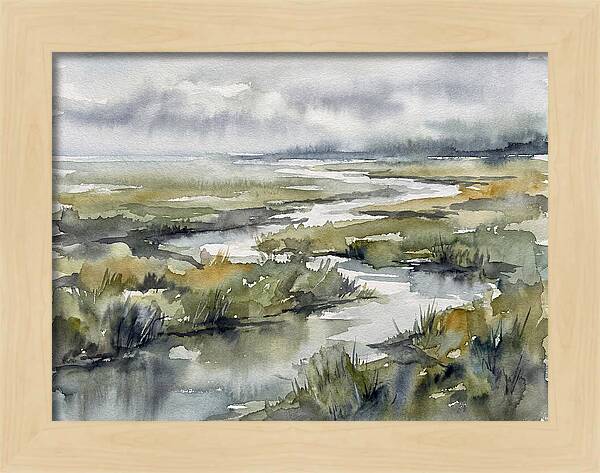 Serene Marshland Reflections
