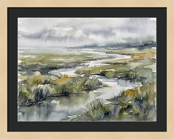 Serene Marshland Reflections