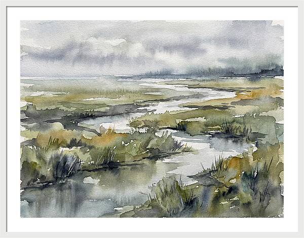 Serene Marshland Reflections