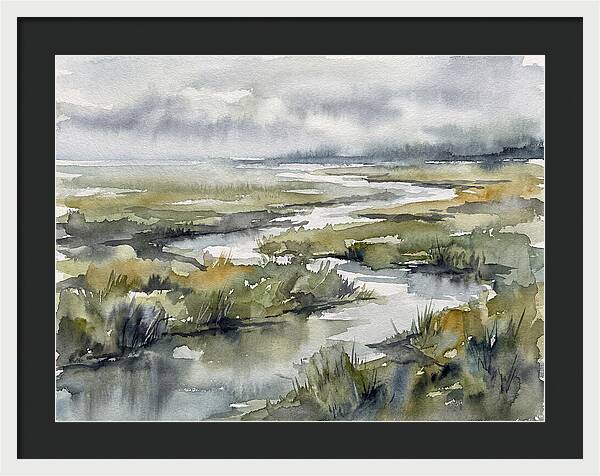 Serene Marshland Reflections