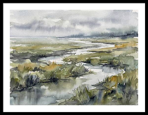 Serene Marshland Reflections