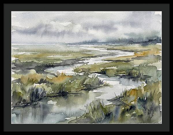 Serene Marshland Reflections