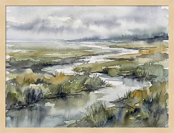 Serene Marshland Reflections