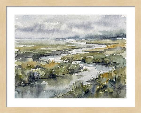 Serene Marshland Reflections