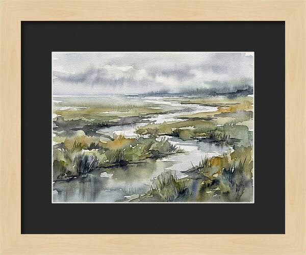 Serene Marshland Reflections