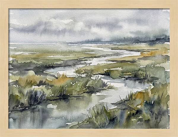 Serene Marshland Reflections