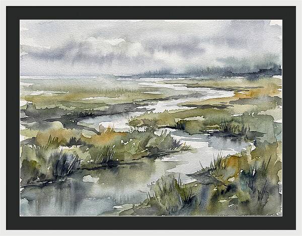 Serene Marshland Reflections