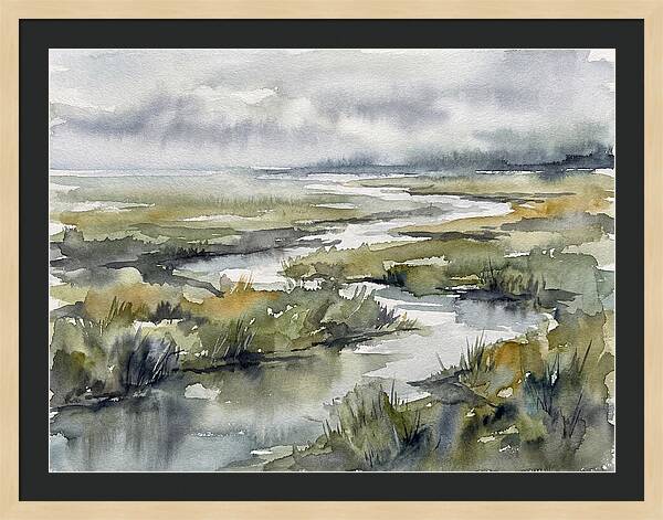 Serene Marshland Reflections