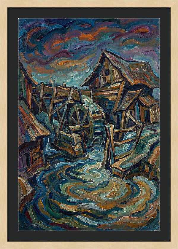 Serene Mill By The Stream