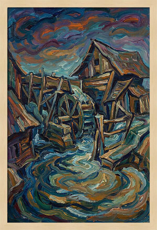 Serene Mill By The Stream