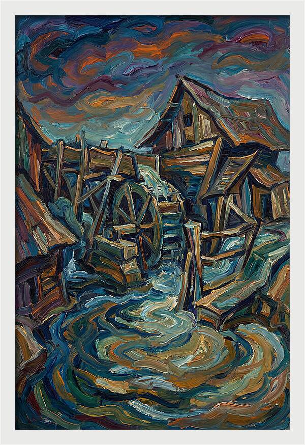Serene Mill By The Stream