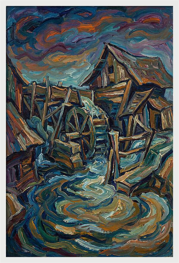 Serene Mill By The Stream