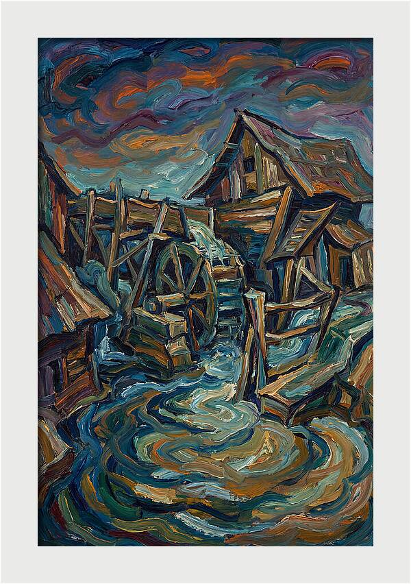 Serene Mill By The Stream