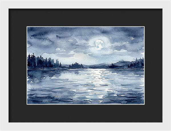 Serene Moonlit Waterscape