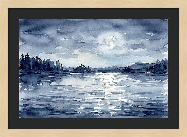 Serene Moonlit Waterscape
