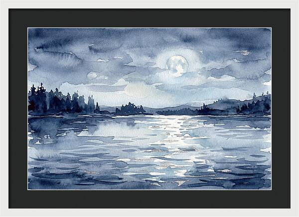 Serene Moonlit Waterscape
