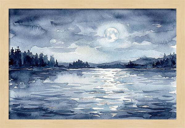 Serene Moonlit Waterscape