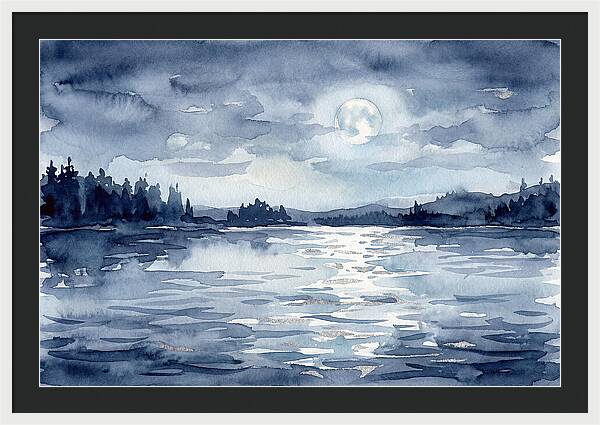 Serene Moonlit Waterscape