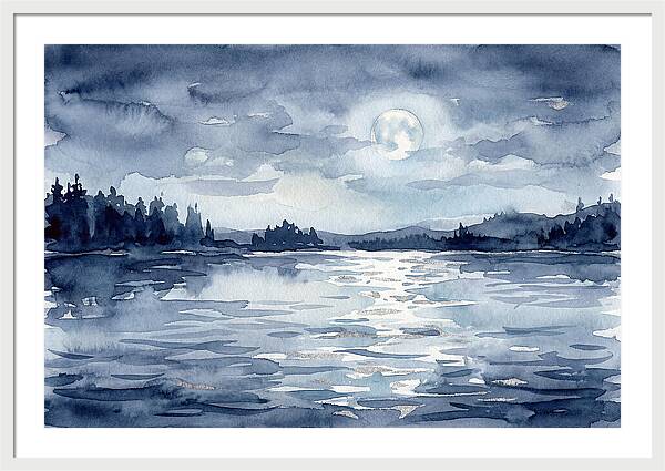 Serene Moonlit Waterscape