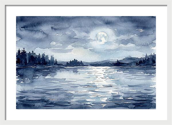 Serene Moonlit Waterscape