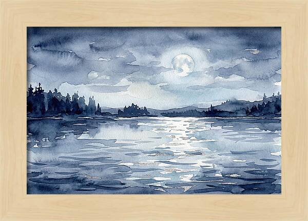 Serene Moonlit Waterscape