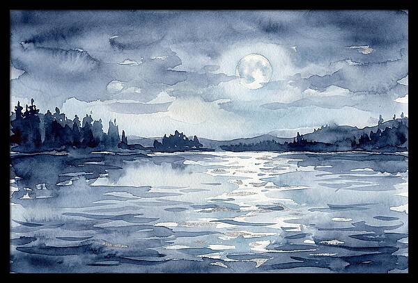 Serene Moonlit Waterscape